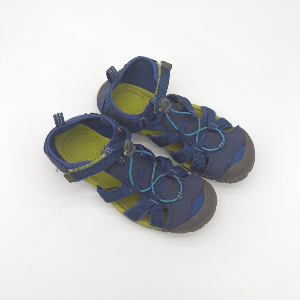 KEEN Clearwater CNX Sandals Womens 7 Navy Blue Lime Green 1022993 Hiking Water - Picture 2 of 10